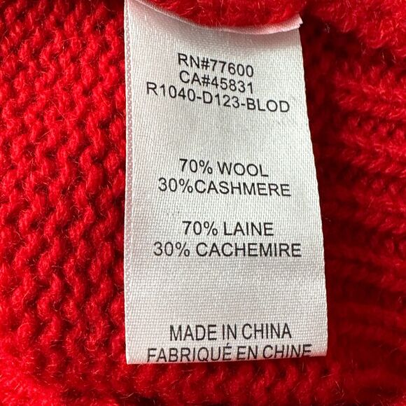 Sandrine Rose The Outsider Oversized L/S Cashmere Blend Sweater Distressed L NWT - Picture 9 of 10